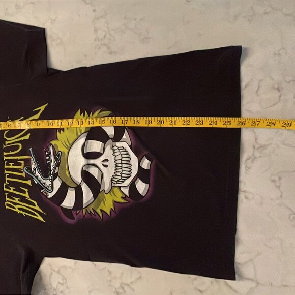 Beetlejuice T-Shirt Black Graphic Sandworm - Adult Size S - Picture 9 of 9
